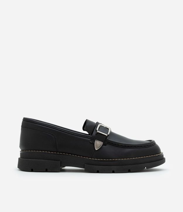 Zapato en Material Sintético con Hebilla