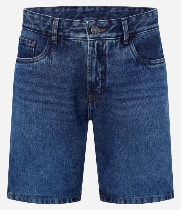 Bermuda en Jeans con Etiqueta Aplicada 6