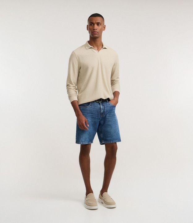 Bermuda en Jeans con Etiqueta Aplicada 2