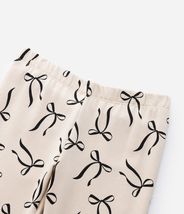 Pantalón Legging Infantil Calentito con Estampa Moñas - Talle 5 a 14 años 5