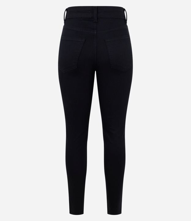 Pantalón Skinny en Sarga con Elastano y Cintura Alta 8