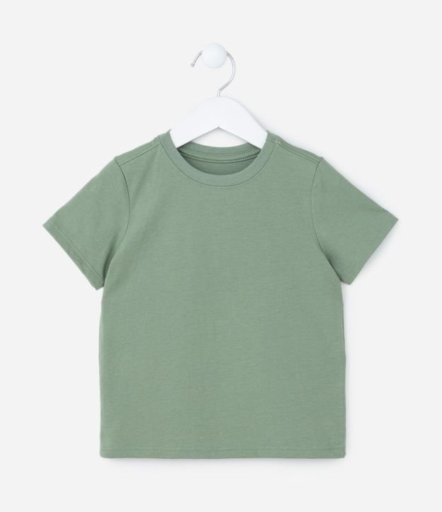 Remera Infantil Básica con Etiqueta Bordada - Talle 1 a 5 años 2