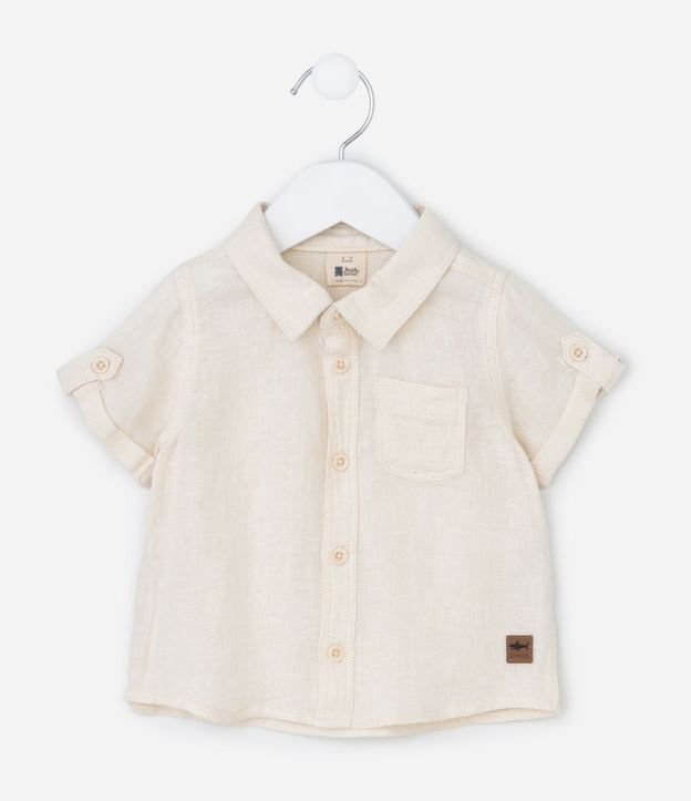 Camisa Infantil en Cambraia con Bolsillo - Talle 0 a 18 Meses 2