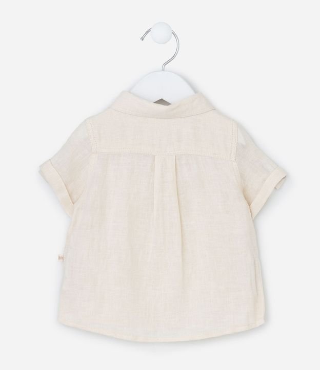 Camisa Infantil en Cambraia con Bolsillo - Talle 0 a 18 Meses 3