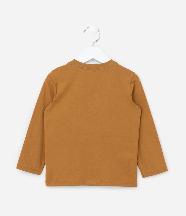 Remera Infantil con Estampa León 3D - Talle 1 a 6 años 2