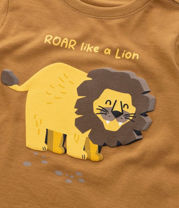 Remera Infantil con Estampa León 3D - Talle 1 a 6 años 5