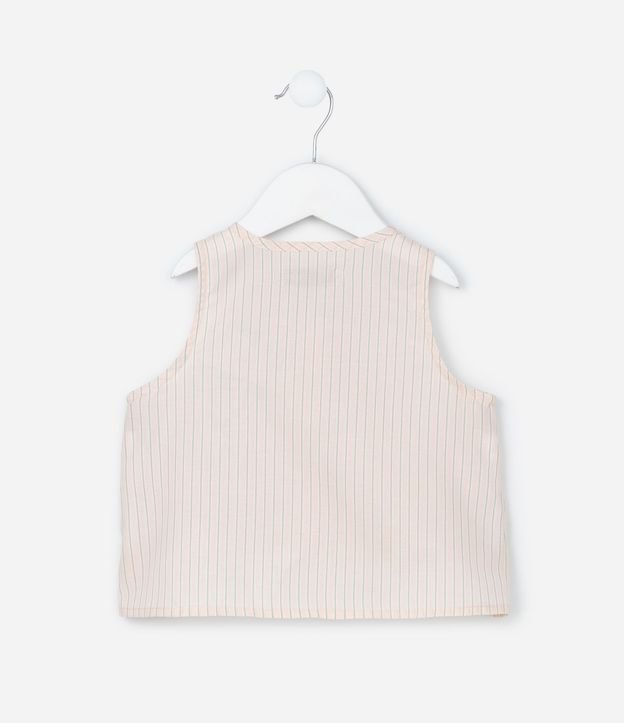 Conjunto Infantil en Tricolina con Lacitos y Pantalón Wide Leg - Talle 1 a 6 años 4