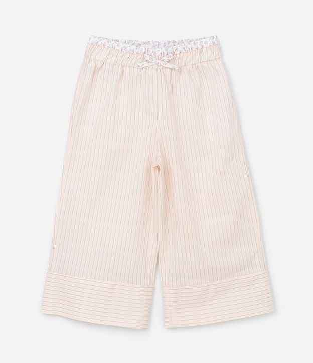 Conjunto Infantil en Tricolina con Lacitos y Pantalón Wide Leg - Talle 1 a 6 años 5