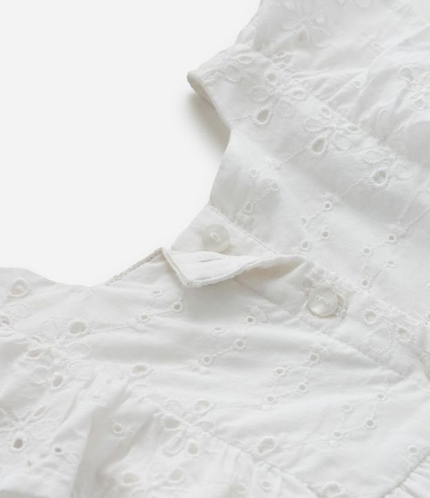 Vestido Infantil en Broderie con Volado y Bombacha - Talle 3 a 18 meses 8