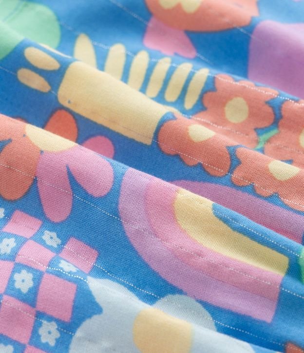 Vestido Infantil en Viscosa con Frufru y Estampa Divertida - Talle 1 a 6 años 5
