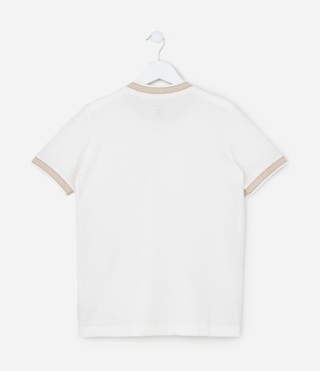 Remera Infantil Texturizada con Viés Contrastantes - 5 a 14 años 3