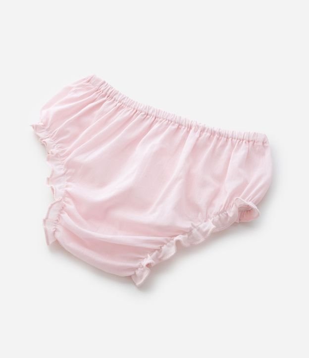 Vestido Infantil en Broderie con volados y Bombacha - Talle 3 a 18 Meses 10