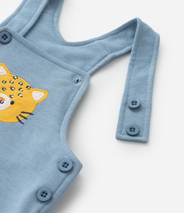 Conjunto Infantil en Algodón con Estampa de Tigre - Talle 0 a 18 Meses 11