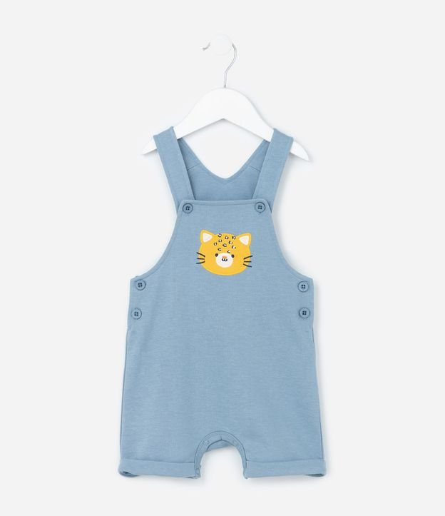 Conjunto Infantil en Algodón con Estampa de Tigre - Talle 0 a 18 Meses 4