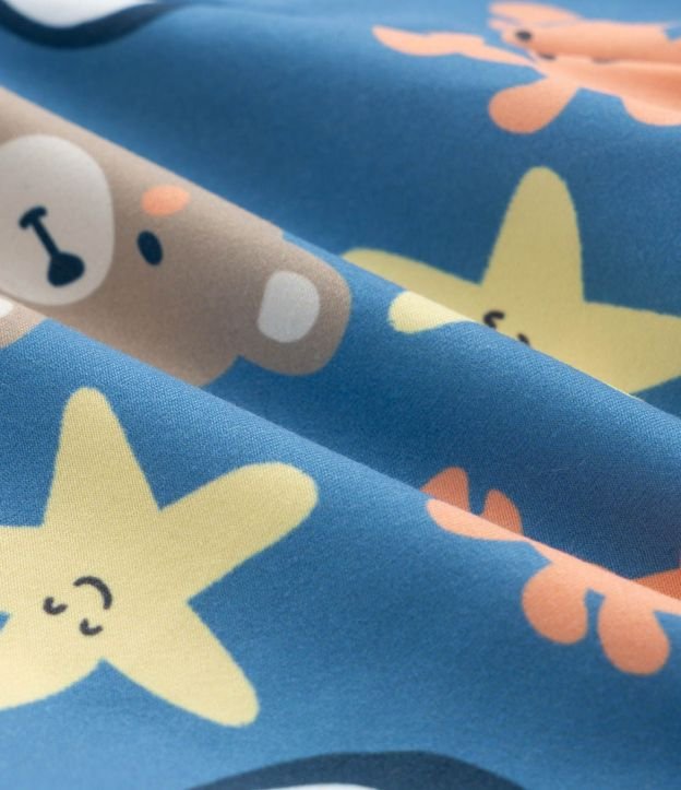 Conjunto Infantil en Microfibra con Estampa de Pinguino - Talle 0 a 18 Meses 7