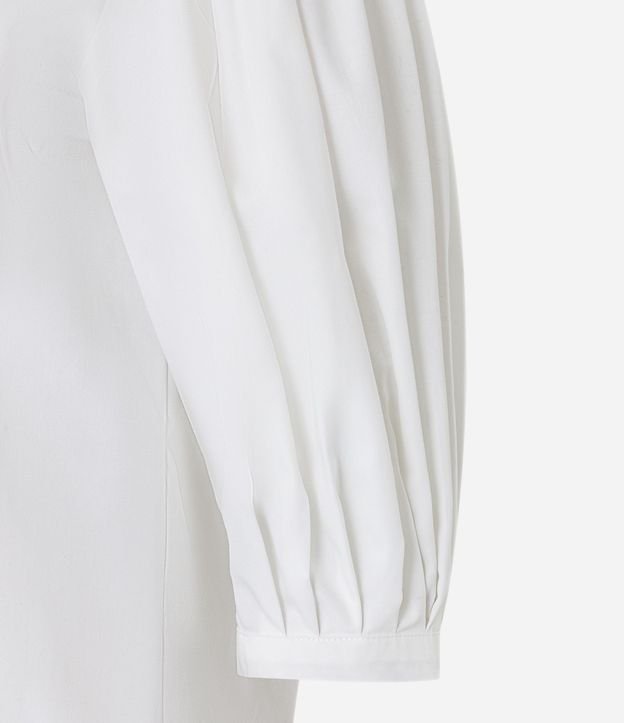 Blusa en Tricolina con Manga Abullonada 3/4 6
