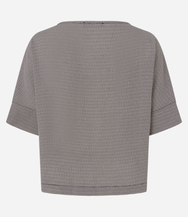 Blusa en Chiffon con Estampado Geométrico 5