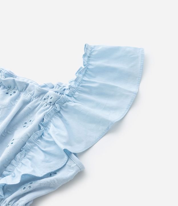 Vestido Infantil en Laise con Bordado de Flores - Talle 5 a 14 años 5