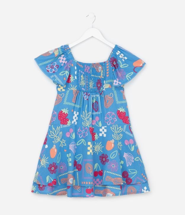 Vestido Infantil en Viscolino con Estampa Divertida - Talle 5 a 14 años 3