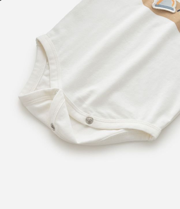 Body Infantil con Estampa de Playa Interactiva  - Talle 0 a 18 Meses 4