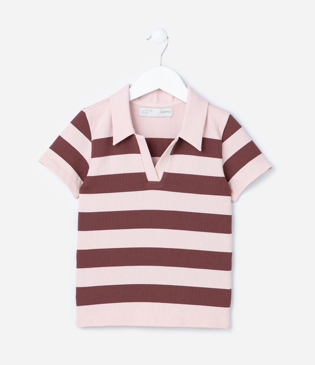 Camisa Infantil con Cuello Polo Seamless - Talle 5 a 14 años