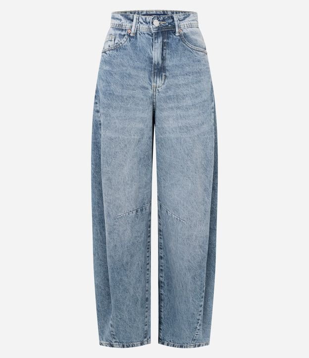 Pantalón Barrel en Jeans Marmorizado 5