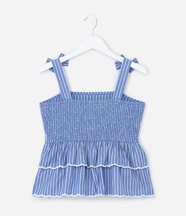 Blusa Infantil en Tricolina con Estampa Hilo Teñido - Talle 5 a 14 años 3