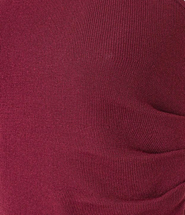 Blusa Hombro Único en Punto con Fruncidos en el Bretel Ancho 6