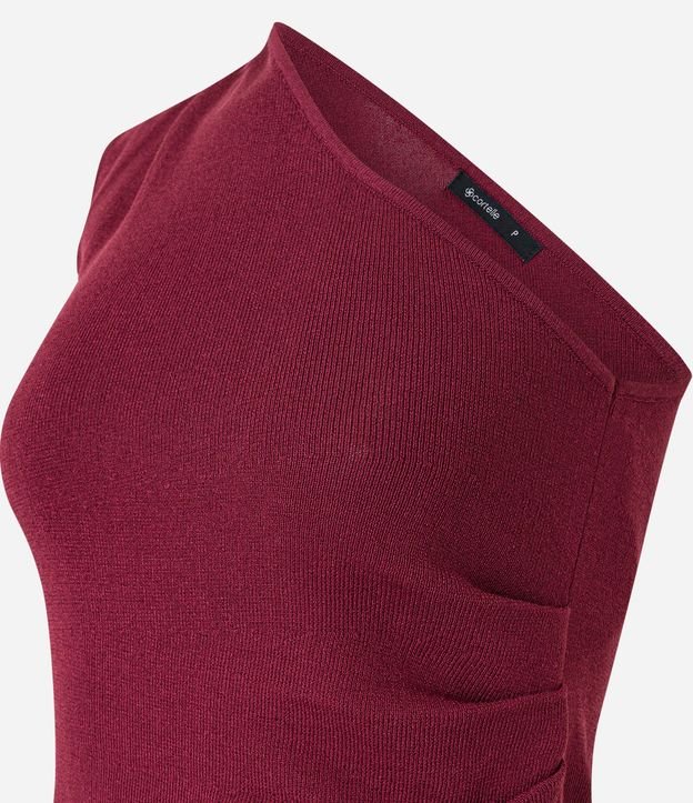 Blusa Hombro Único en Punto con Fruncidos en el Bretel Ancho 7