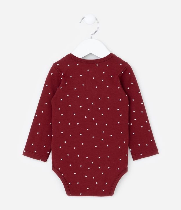 Body Infantil con Estampa de Mini Corazones - Talle 0 a 18 meses 3