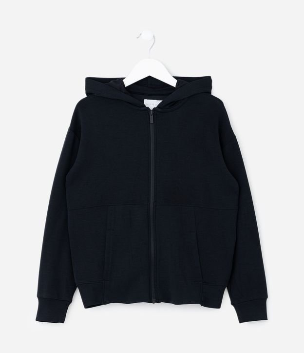 Campera Infantil en Modal con Capucha - Talle 5 a 14 años