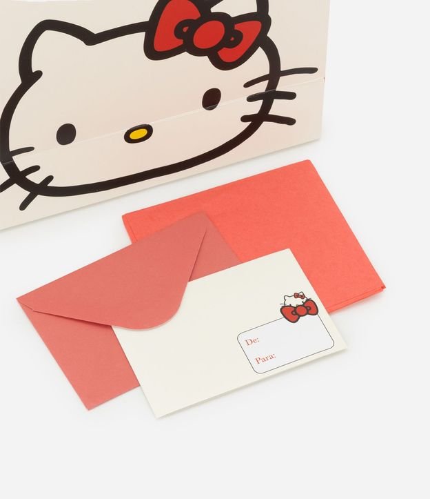 Bolsa de Regalo Pequeña con Estampa Hello Kitty con Tarjeta y Sobre 4