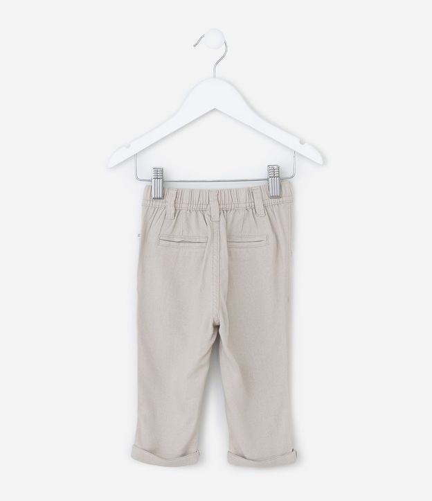 Pantalón Infantil en Cambraia con Bolsillo Cuchillo - Talle 0 a 18 Meses 3