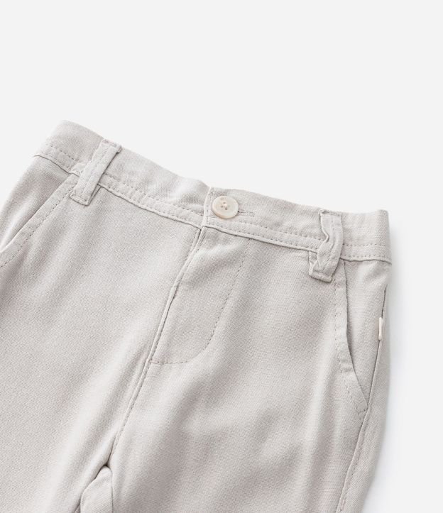 Pantalón Infantil en Cambraia con Bolsillo Cuchillo - Talle 0 a 18 Meses 6