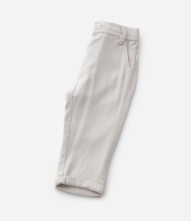 Pantalón Infantil en Cambraia con Bolsillo Cuchillo - Talle 0 a 18 Meses 7