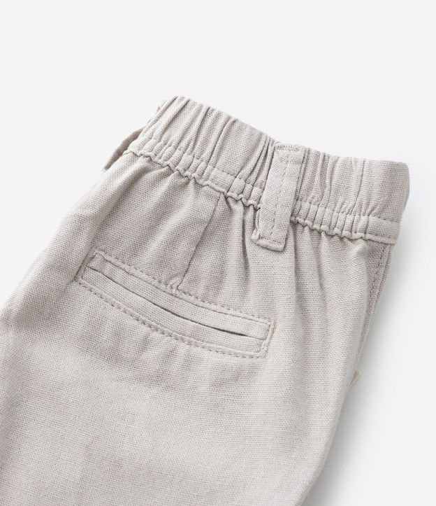 Pantalón Infantil en Cambraia con Bolsillo Cuchillo - Talle 0 a 18 Meses 8