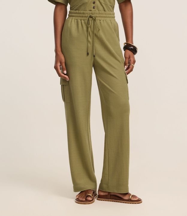 Pantalón Ligero en Malla Orly con Bolsillos Laterales 5