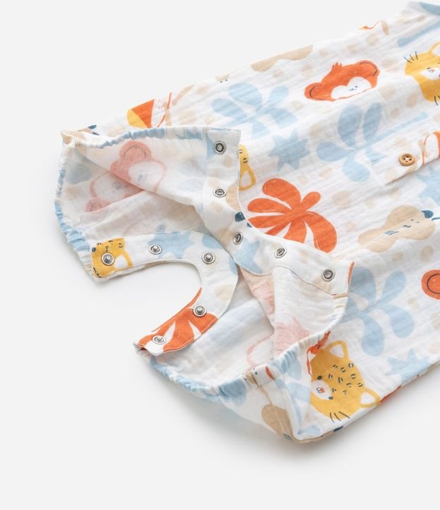 Enterito Infantil con Estampa de Animalitos - Talle 0 a 18 Meses 6