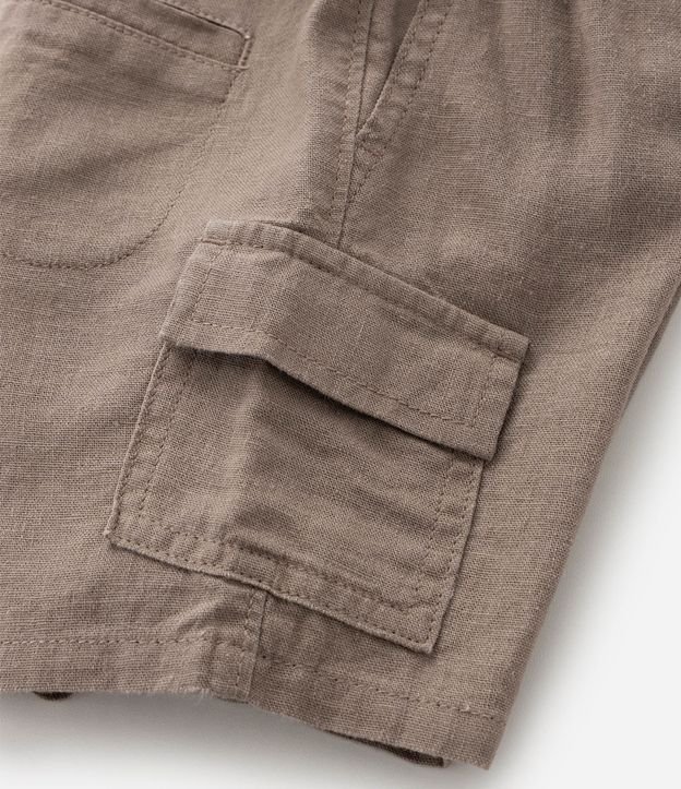 Bermuda Infantil en Viscolino con Bolsillo Cargo - Talle 1 a 6 años 4