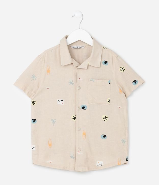 Camisa Infantil con Estampa Mini Ícones - Talle 5 a 14 años 2