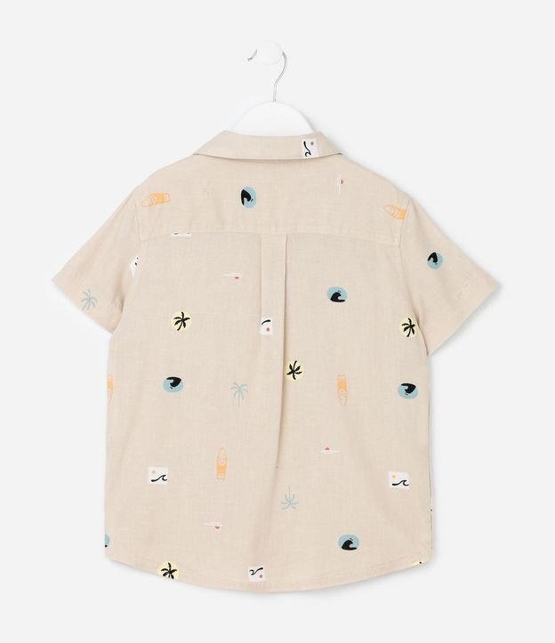Camisa Infantil con Estampa Mini Ícones - Talle 5 a 14 años 3