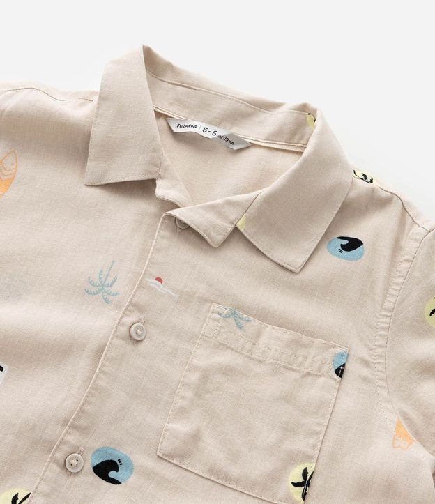 Camisa Infantil con Estampa Mini Ícones - Talle 5 a 14 años 6