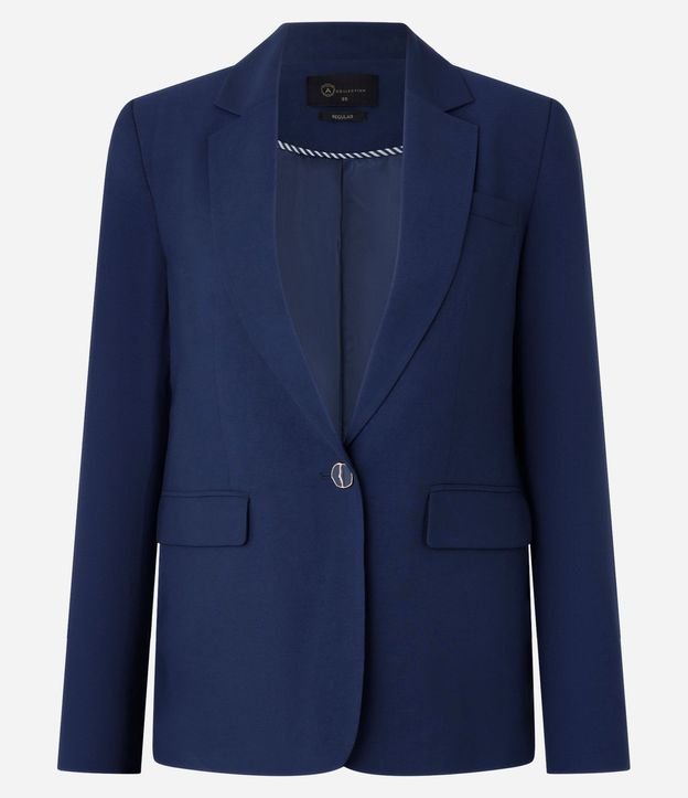 Blazer Comfort Sastre con Botón Diferenciado y Solapas 4