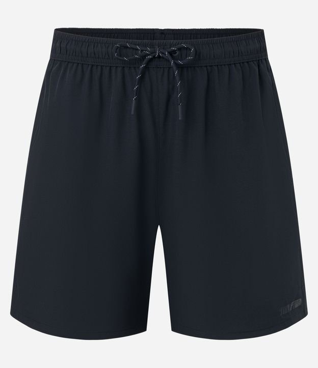 Bermuda Deportiva con Cordón Contrastante y Bolsillo 8