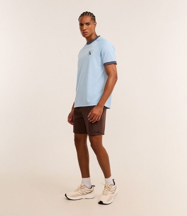 Bermuda Deportiva con Cordón Contrastante y Bolsillo