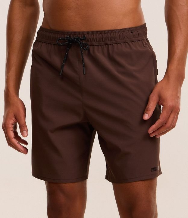Bermuda Deportiva con Cordón Contrastante y Bolsillo 2