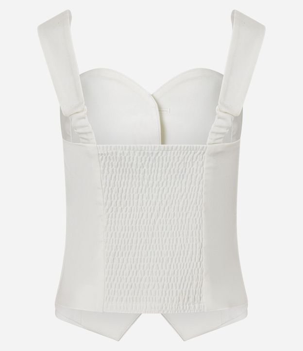 Blusa Sastrería con Escote Corazón y Botones Forrados 8