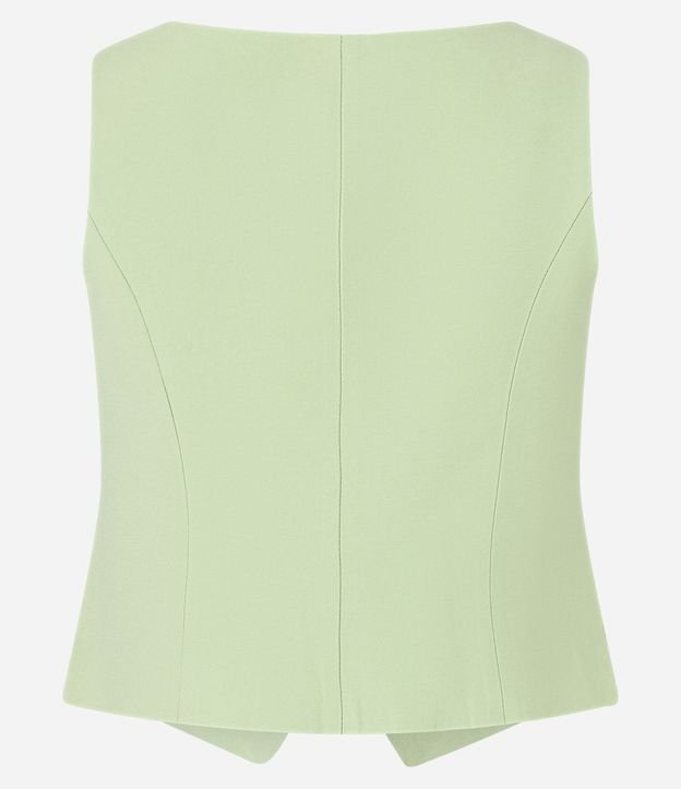Chaleco Corset Sastrería con Escote U y Bajo V 8