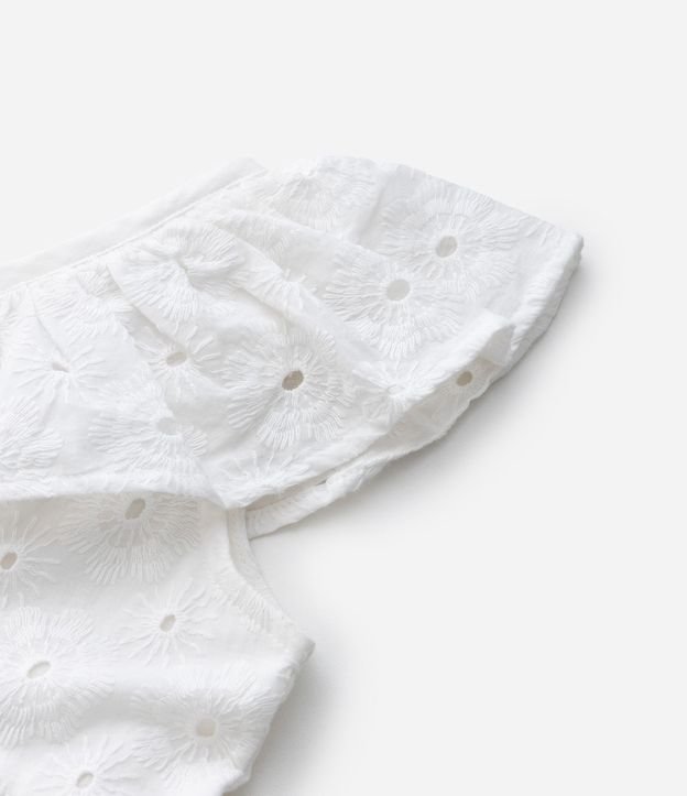 Vestido Infantil en Laise Texturizado con Volados - Talle 1 a 6 años 5