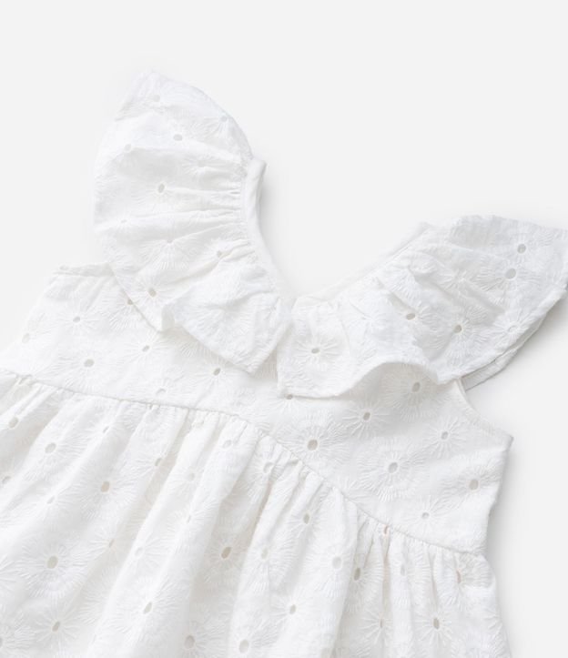 Vestido Infantil en Laise Texturizado con Volados - Talle 1 a 6 años 8
